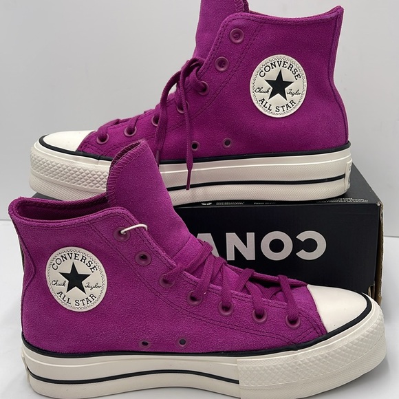 Converse WMNS CTAS LIFT HI
QUANTUM VIOLET/EGRET/BLACK A11143C Platforms Sneakers - Picture 15 of 16